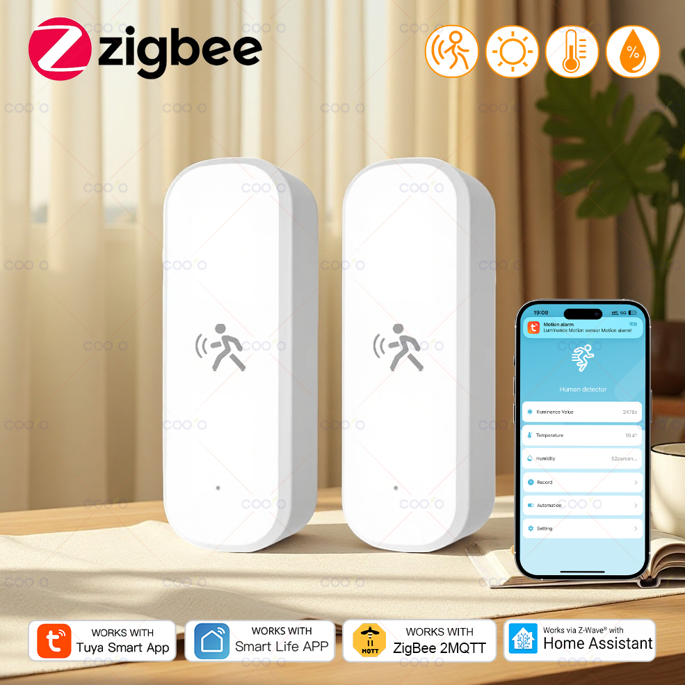 Zigbee Motion Sensor - Tuya Zigbee Motion Sensor 10G MmWave